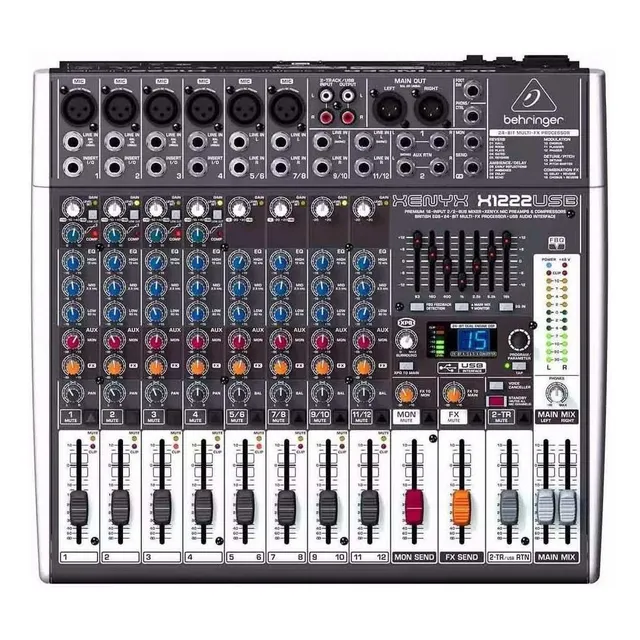 Behringer Mixer Xenyx X1222usb Mezcladora 16 Canales