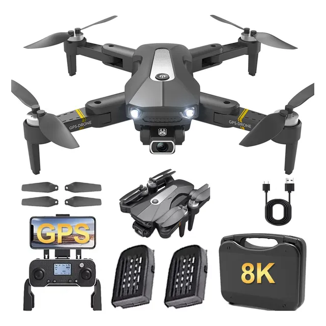 Drone Control Remoto Con Cámara Profesional 8k Gps 5ghz Hd