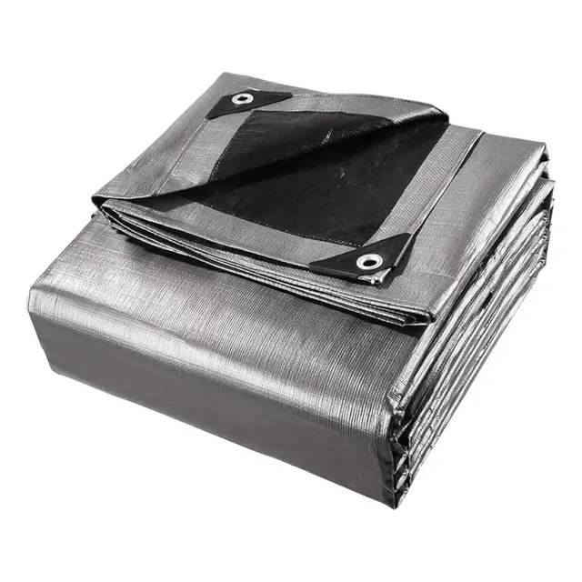 Lona 3x4 Blackout Cinza Preta Impermeável 300 Micras Grossa