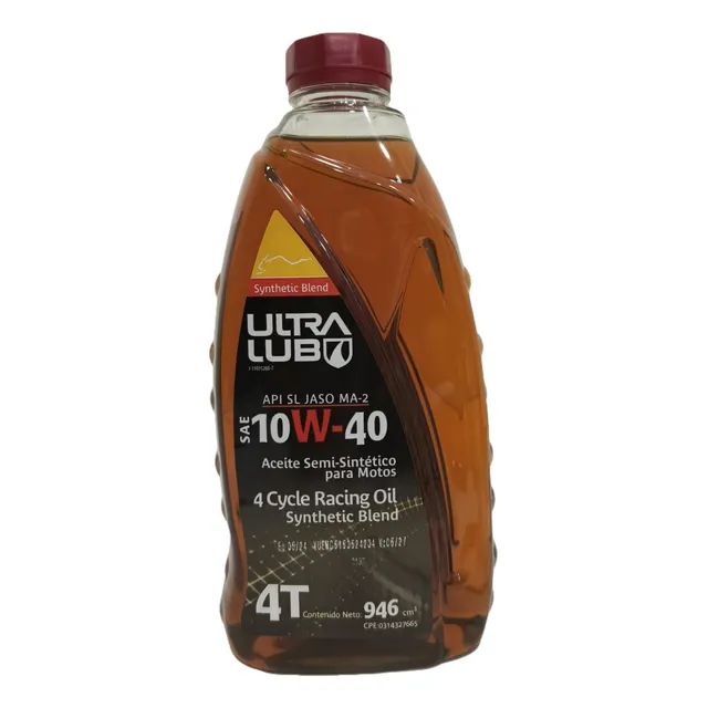 Aceite Semisintético 4 Tiempo 10w-40 Api/sl Ultra Lub 946ml