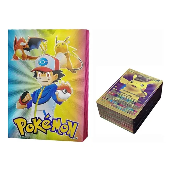 Mazo De Cartas Pokémon Varios Colores Caja X 55 - Genérica Multicolor Multicolor.