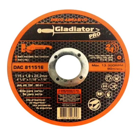 Disco De Corte 4.1/2  Gladiator H Y T