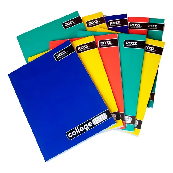 Pack 10 Cuadernos College Ross 7mm 80 Hojas | Cuotas sin interés