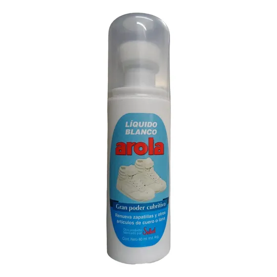 Arola Pomada Liquida Blanca P/calzados Y Cueros X 80ml