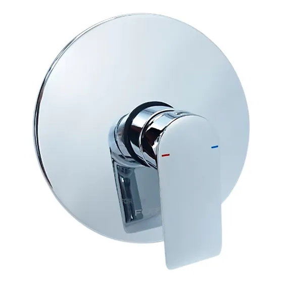Monomando Para Regadera Con Válvula Fortum Fst2006 Cromo Color Plateado