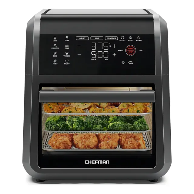 Chefman Freidora De Aire Digital Multifuncional De 11 L Color Negro