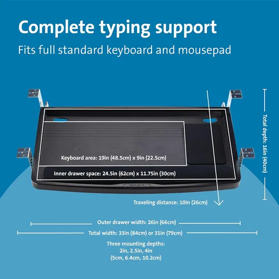 Extensión Para Teclado Bajo Escritorio Kensington