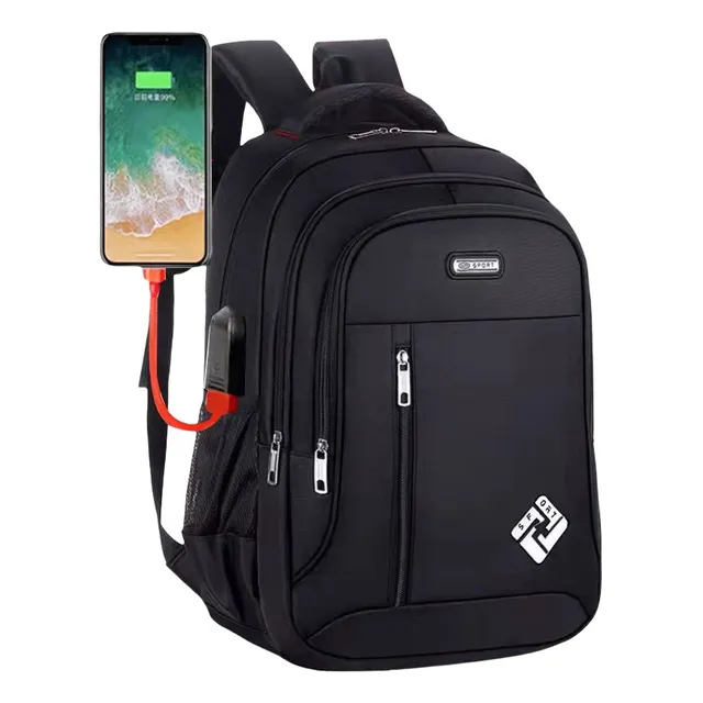 Mochila Juvenil Impermeable De Gran Capacidad Con Usb
