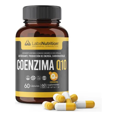 Coenzima Q10 Labs Nutrition Antioxidantes en cápsula Sin sabor x 30g de 60 un