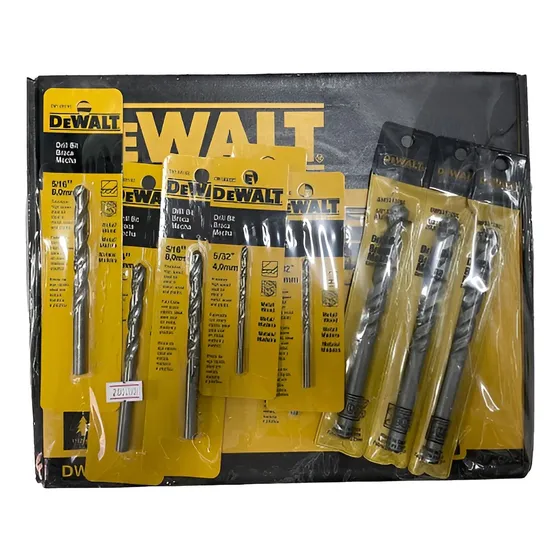 Taladro Percutor 1/2  Dewalt Dwd024 + Juego De 9 Brocas