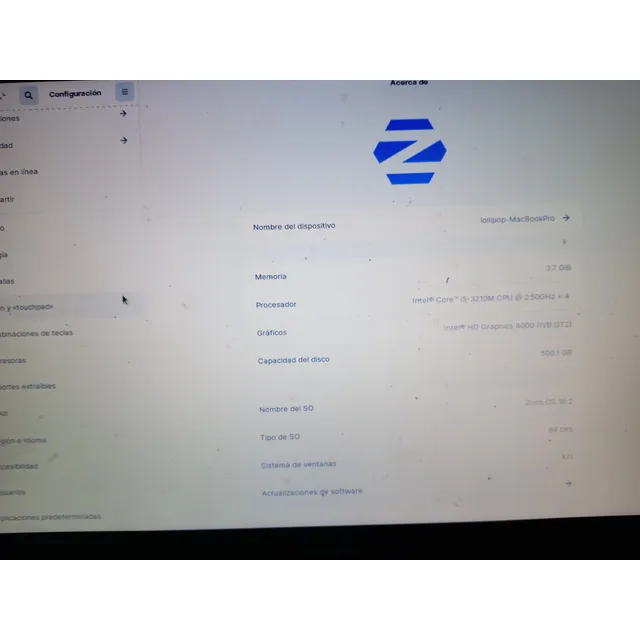 Mác Pro A1278, Con Cargador Original Sistema Operativo Linux