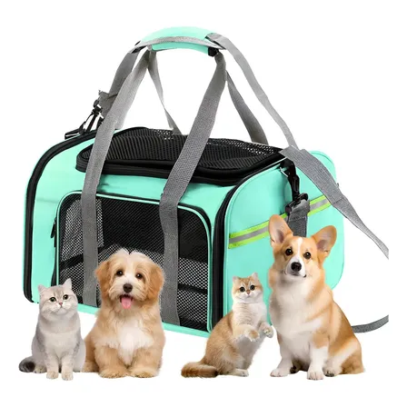 Bolsa De Transporte Para Cães E Gatos, Homologada Para Avião, Da Paw Up Verde