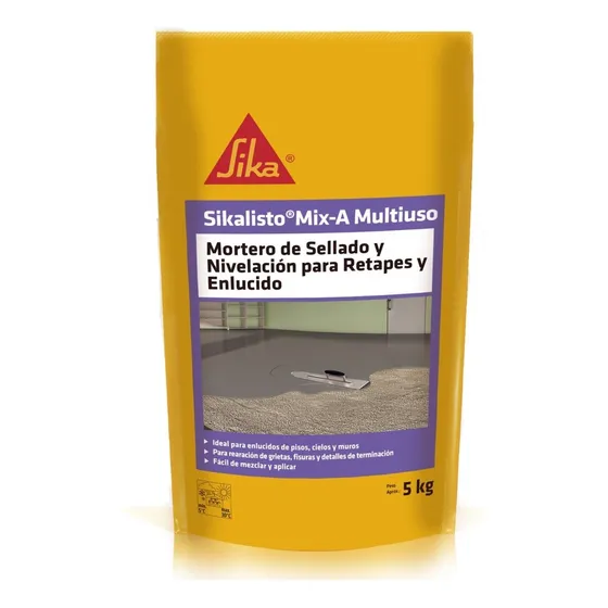 Sikalisto Mix-a Multiuso Mortero Retapes Y Nivelación 5 Kg