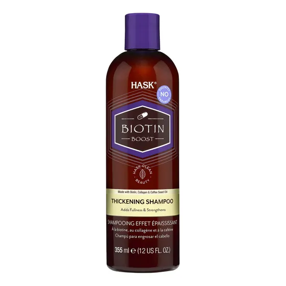 Champú Diario Hask Biotin Boost Espesante Voluminizador Con