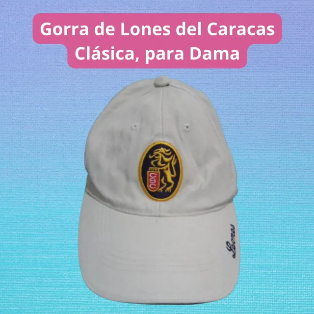 Gorra Leones Del Caracas Blanca Para Dama