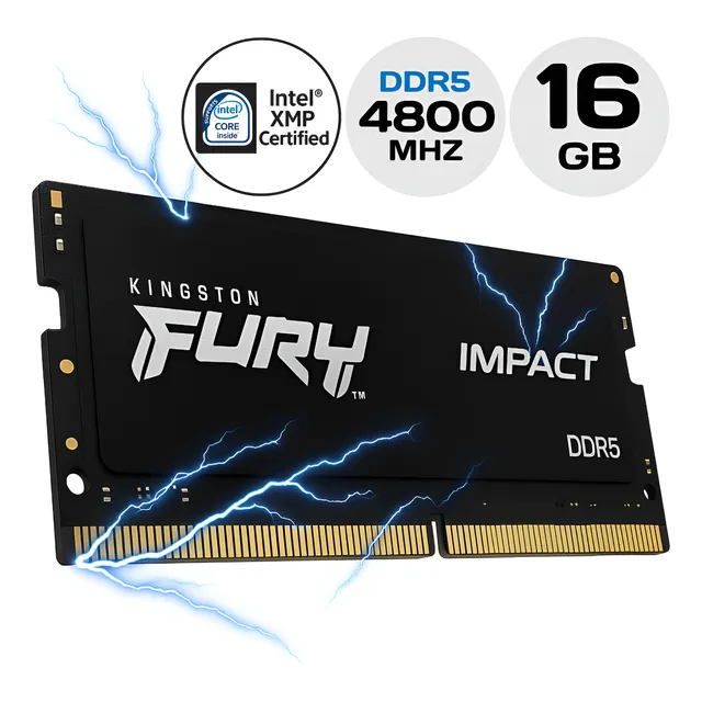 Memoria Ram Ddr5 16gb 4800mhz Sodimm Kingston Fury Laptop