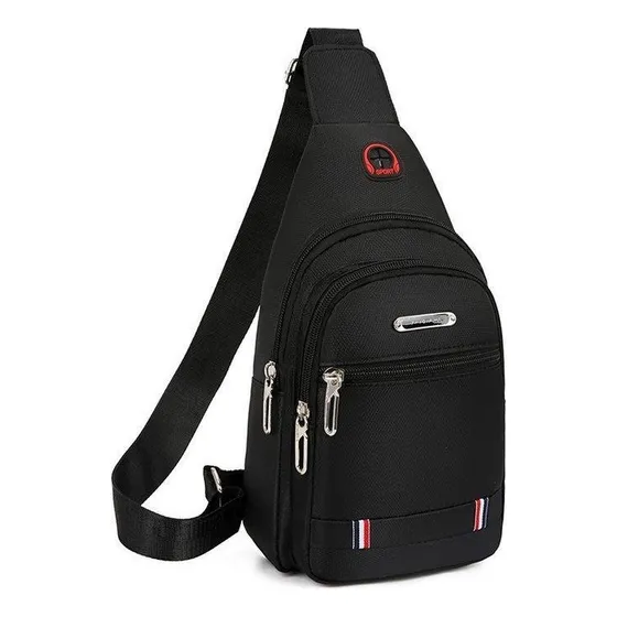 LGPechera Mariconera Impermeable Mochila Cruzada Casual Band G Color Negro