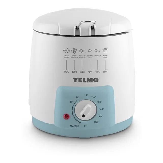 Yelmo FR7300 Freidora Eléctrica 220V 1200W Blanco