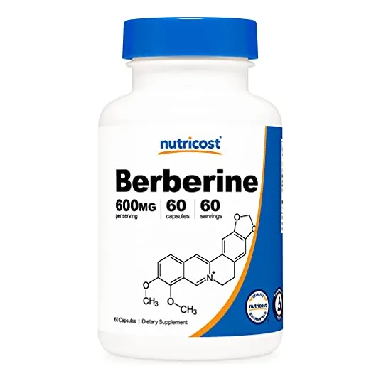 Suplemento Nutricost Berberine Hcl 1200 mg 60 cápsulas