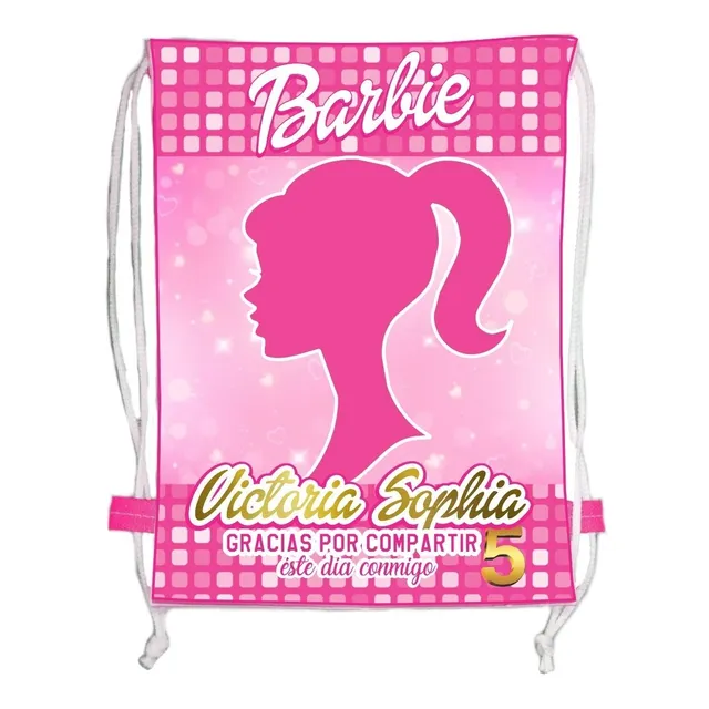 Tula Bolsa Cotillón Fiesta - Barbie Ken X 6 Unidades