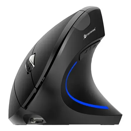 Mouse Gamer Sem Fio Bluetooth Ergonômico Com Rgb Preto