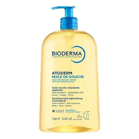 Óleo De Banho Higiene Hidratante Diária Atoderm 1l Bioderma Perfume Ligeiro