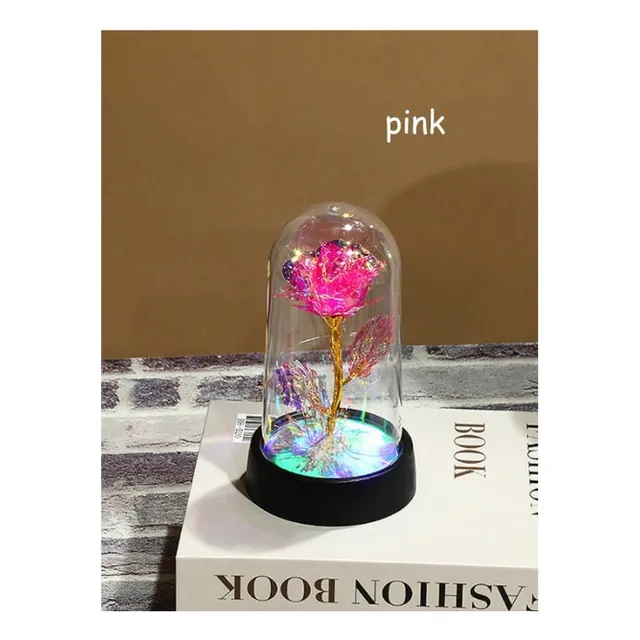 Rosa Eterna Artificial Con Luces Led