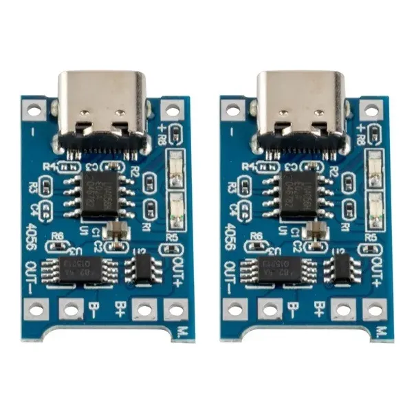 Modulo Cargador Bateria Litio Tp4056 Tipo C Arduino (x2 Uds)