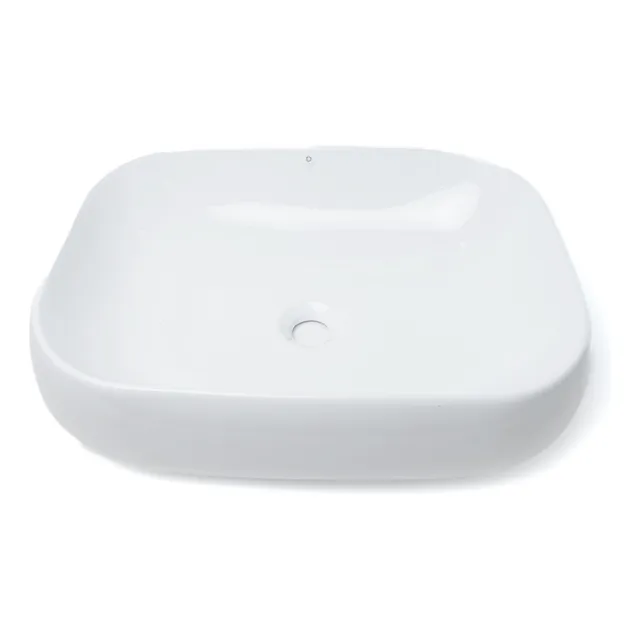 Decomax Lavabo Ovalin Ceramico Blanco Para Sobreponer Rectangular Y-9
