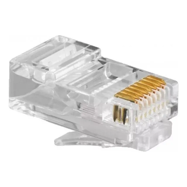 Conector Rj45 Cat5 Genérica Red 50 Unidades