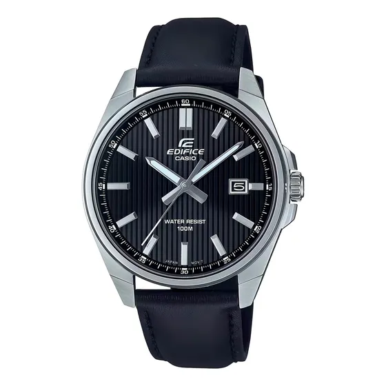 Relógio masculino Edifice EFV-150L-1a em aço prateado