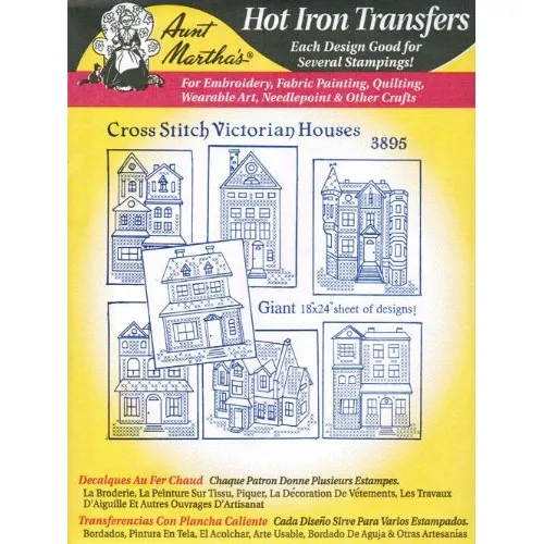 Punto Cruz Casa Victoriana Tia Martha's Hot Iron Bordado