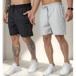 Kit 2 Short Praia Masculino Bermuda Elastano Academia VerĂŁo Kit 2 Short Praia Masculino Bermuda Elastano Academia VerĂŁo