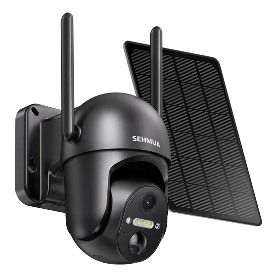 Cámaras De Seguridad Solares 2k 360 Visión Nocturna Color