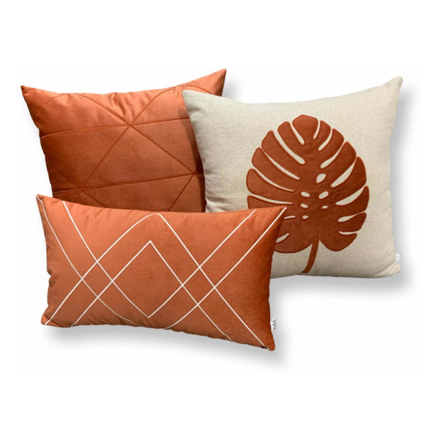 Capa Almofada Decorativa 30x50 E 45x45 Com Bordados Capa Almofada Decorativa 30x50 E 45x45 Com Bordados