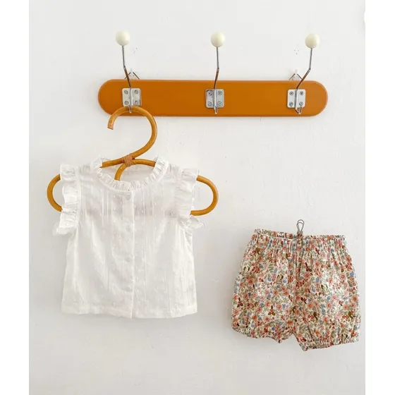 Conjunto De Niñas Bebés Tela Fresca Algodón