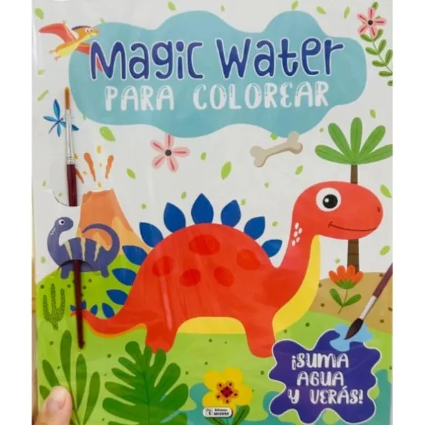 Libro Magic Water Para Colorear Con Agua Y Pincel - Piki.uy