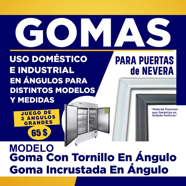 Gomas Respuesto Para Angulos Grandes De Neveras