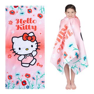 Toalla De Playa Franco Kids Hello Kitty, Algodón, 147 Cm X 7 Toalla De Playa Franco Kids Hello Kitty, Algodón, 147 Cm X 7