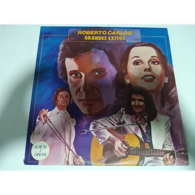 Roberto Carlos Grandes Exitos Álbum 3 Discos Cbs 1984