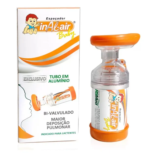 Espaçador Infantil Rsmed Baby Com Máscara Para Inalação Asma