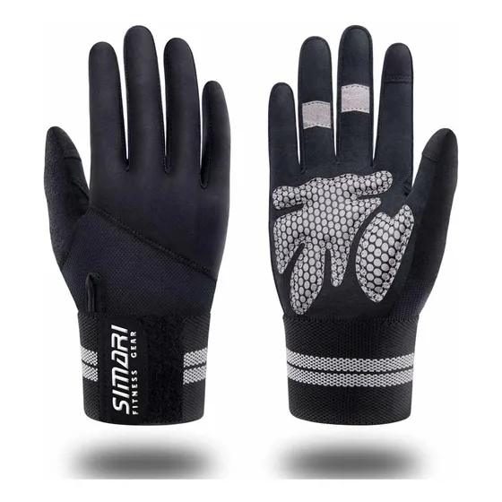 Simari Weight Lifting Workout Gym Glovs Full Finger With