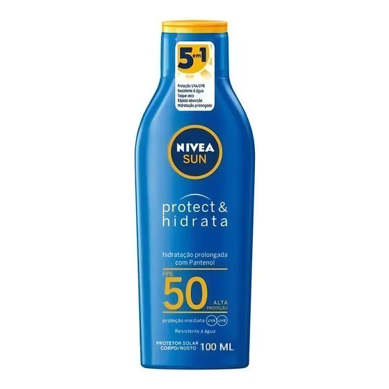 Protetor Solar Nivea Fps50 100ml Toque Seco, Rápida Absorção