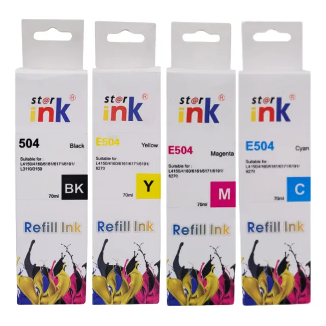 4 Tintas 504 Alternativa Imp. L4150 /4160/6161/3171/6191