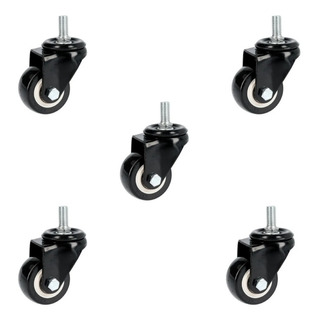 Kit De 6 Ruedas Rodaja De Pvc Espiga Roscada 2 PuLG Kit De 6 Ruedas Rodaja De Pvc Espiga Roscada 2 PuLG