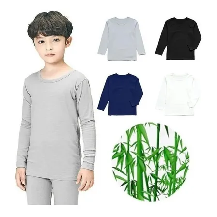 Pack 3 Camisetas Polera  Niño Primera Capa Manga Larga
