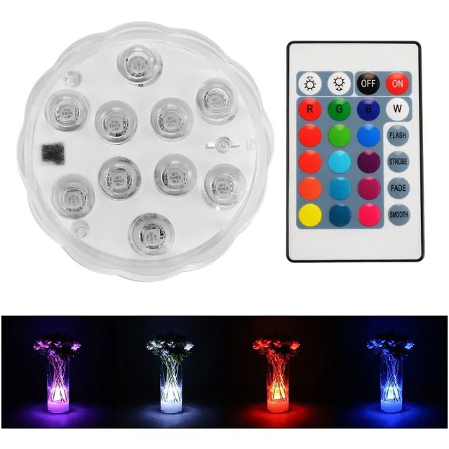Luces Led Velas Rgb Decoracion Hielofiesta Flores Piscina 