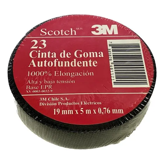Cinta Goma Autofundente Scotch 23 3m 5mts