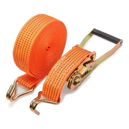 Cinta Catraca Amarrar Carga Com 5t Caminhão Carreta 10m 50mm Laranja