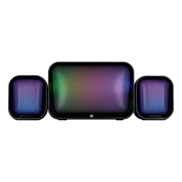 Vorago Start The Game Spk-255 Bocinas Gamer Con Rgb 3.5 Usb
